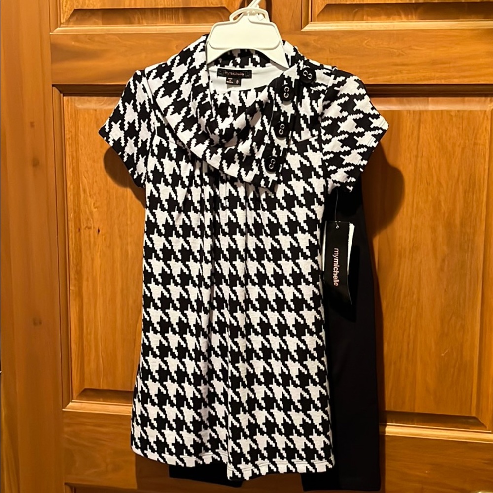 Girls Dress and leggings 2 piece outfit